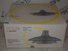 Boxed House By John Lewis Stockholm Metal Pendant Shade RRP £50 (2327004)(Viewing/Appraisals