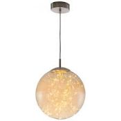 Boxed Nino 1 Light Globe Pendant RRP £85 (13822) (Public Viewing and Appraisals Available)