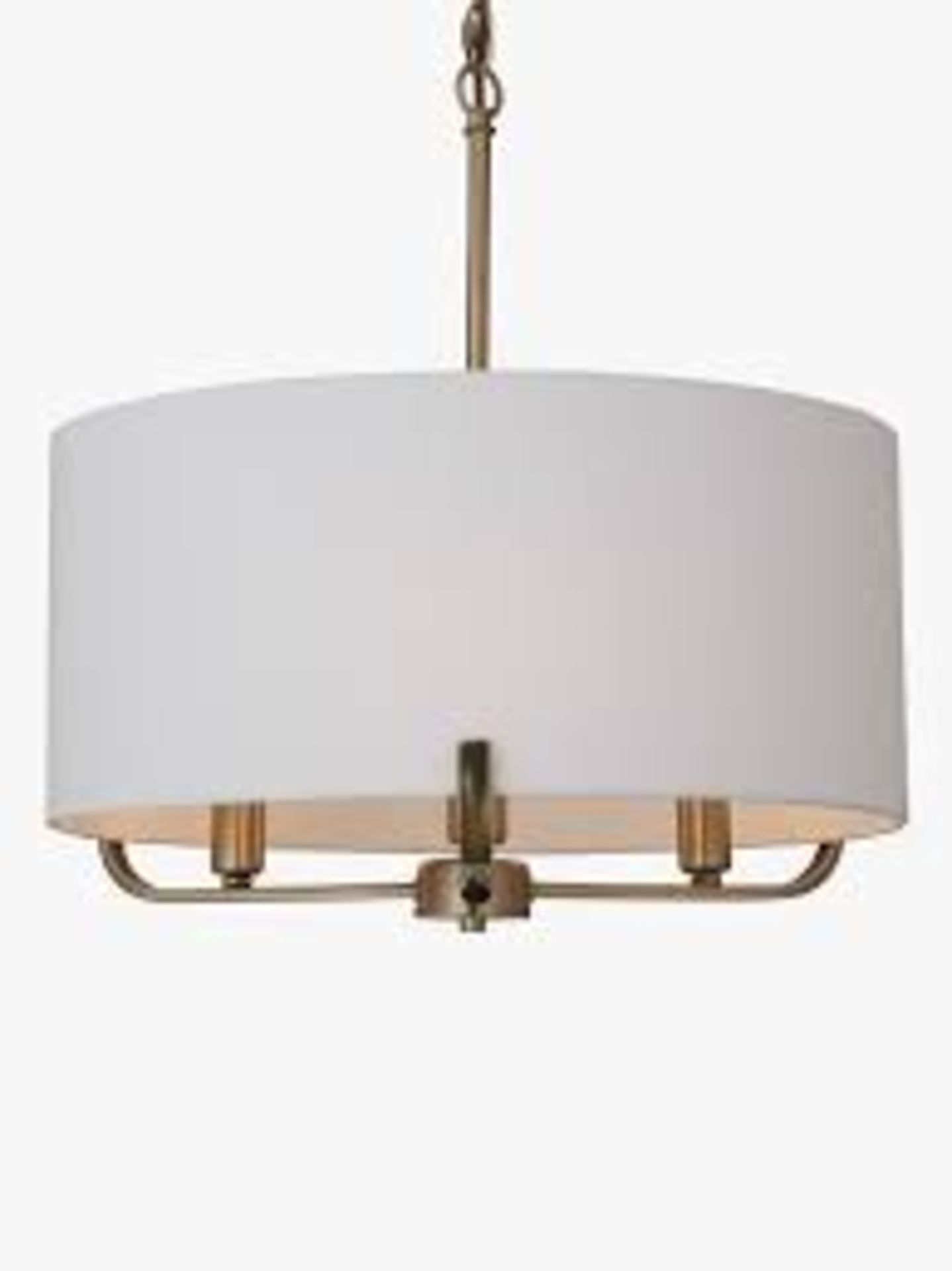 Boxed Jamieson Satin Nickel Finish Ceiling Light Pendant RRP £150 (2526157) (Viewing/Appraisals