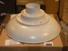 Boxed Designer Cream Painted Ceiling Light Pendant RRP £50 (12725)(Public Viewing and Appraisals