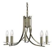 Boxed Searchlight 5 Light Twist Ceiling Pendant RRP £55 (Public Viewing and Appraisals Available)