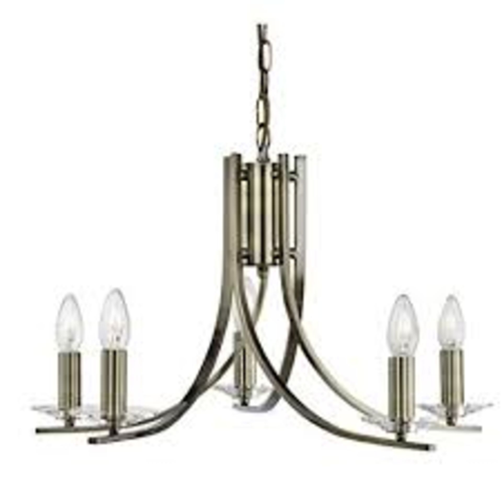 Boxed Searchlight 5 Light Twist Ceiling Pendant RRP £55 (Public Viewing and Appraisals Available)