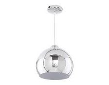 Boxed Rebecca 1 Light Dome Pendant RRP £75 (Public Viewing and Appraisals Available)