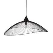 Boxed John Lewis and Partners Hiko Ceiling Pendant Light Fitting in Black Painted Metal Shade RRP £