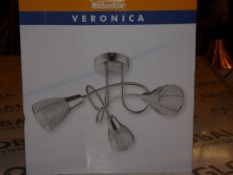 Boxed Veronica Rabalux 3 Light Spotlight RRP £70 (Public Viewing and Appraisals Available)