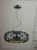 Boxed Brand New Serene Lighting Hallway SL00163 6 Light Chrome Disc Shade Ceiling Light Pendant