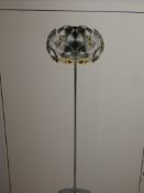Boxed Brand New Serene Lighting Hallway SL00142 4 Light Chrome Disc Shade Floor Lamp RRP £250