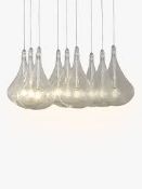 Boxed John Lewis and Partners Jenson 9 Light LED Chrome Pendant Light (Missing Shade) RRP £80 (