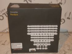 Boxed John Lewis and Partners Annette Pendant Light Fitting RRP £65 (RET00338850)(Viewing/Appraisals