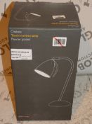 Boxed John Lewis and Partners Chelsea Pewter Plated Touch Control Lamp RRP £45 (RET00226147)(