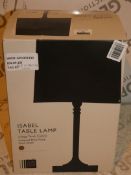 Boxed John Lewis and Partners Isobel 3 Stage Touch Control Antique Brass Finish Linen Shade Table