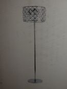 Boxed Brand New Serene Lighting Sloo183 Brent Cross 4 Light Floor Lamp in Chrome RRP £350