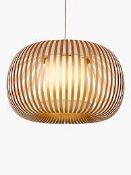 Boxed John Lewis and Partners Harmony Large Metallic Effect Ceiling Light Pendant RRP £120 (2569955)