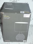 Boxed John Lewis and Partners Coco Ceramic Base Fabric Shade Table Lamp RRP £80 (RET00220560) (