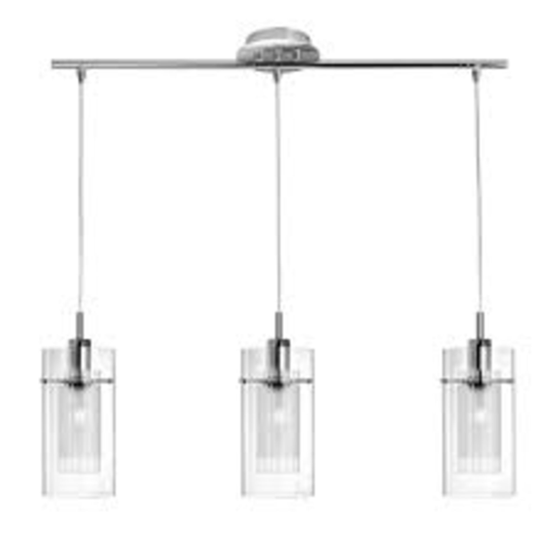 Boxed Carl 3 Light Kitchen Pendant RRP £75 (13822) (Public Viewing and Appraisals Available)
