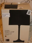 Boxed John Lewis and Partners Isobel 3 Stage Touch Control Antique Brass Finish Linen Shade Table