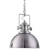 Boxed Searchlight Industrial Ceiling Pendant (Public Viewing and Appraisals Available)