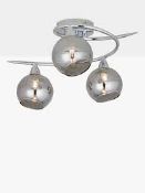 Boxed John Lewis and Partners Ribbon 3 Light Semi Flush Ceiling Light Fitting RRP £60 (2607835) (