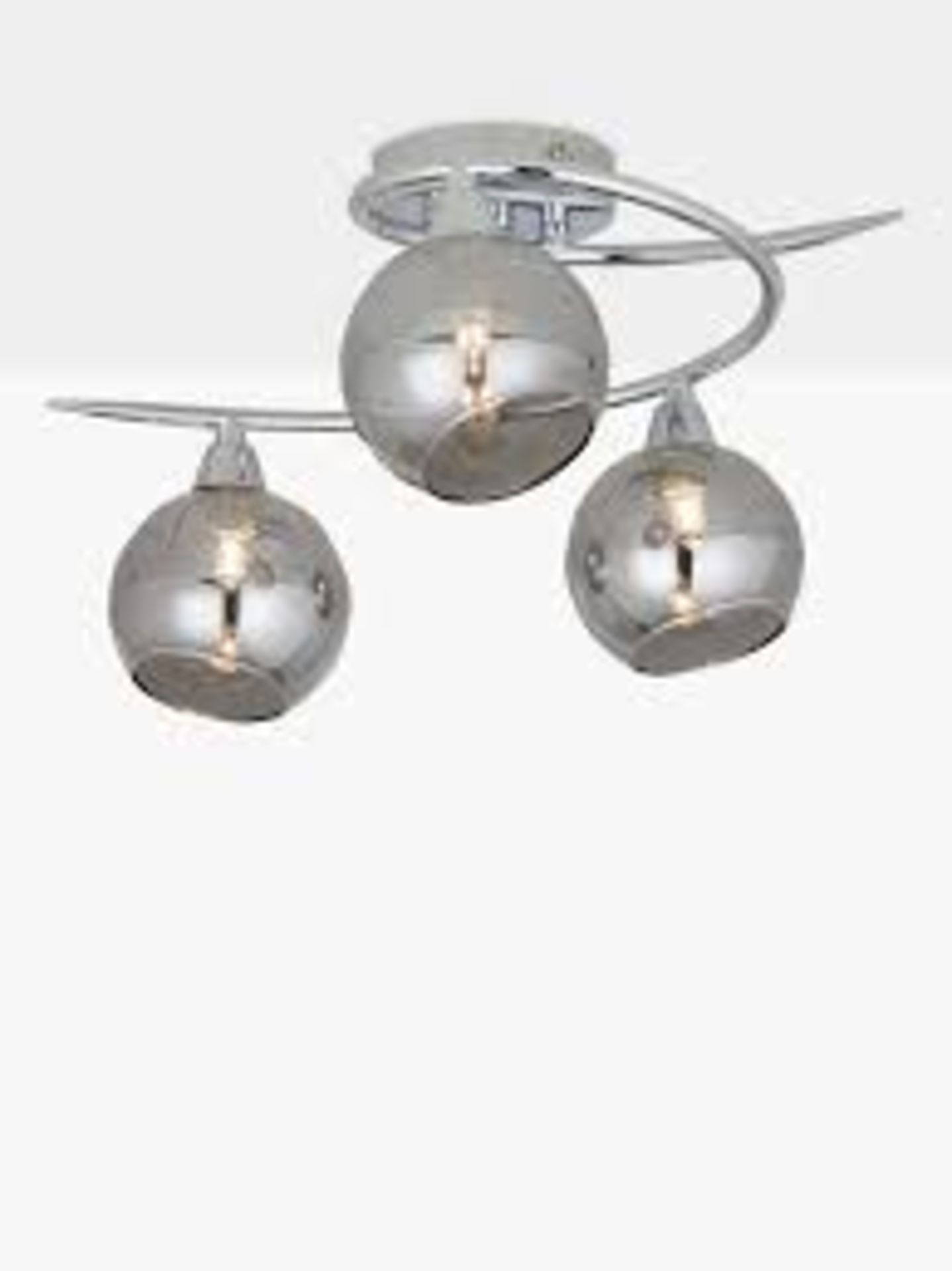 Boxed John Lewis and Partners Ribbon 3 Light Semi Flush Ceiling Light Fitting RRP £60 (2607835) (