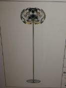 Boxed Brand New Serene Lighting Hallway SL00142 4 Light Chrome Disc Shade Floor Lamp RRP £250