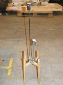 Lot to Contain 2 Assorted Lighting Items to Include Metal Base David Khaki Pearce Floor Lamp and a