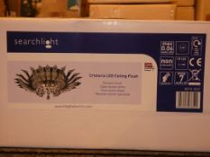 Boxed Searchlight Cristoria LED Semi Flush Ceiling Light (Viewing/Appraisals Highly Recommended)