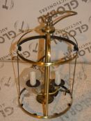 Boxed John Lewis and Partners Antique Brass Lantern Style Ceiling Light RRP £95 (2275050)(Viewing/