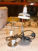 Lot to Contain 4 Assorted Lighting Items to Include a Mickel Touch Control Lamp, 2 Scott Touch