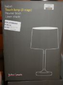 Lot to Contain 2 Boxed John Lewis and Partners Isobel 3 Phase Touch Control Lamps RRP £95 (