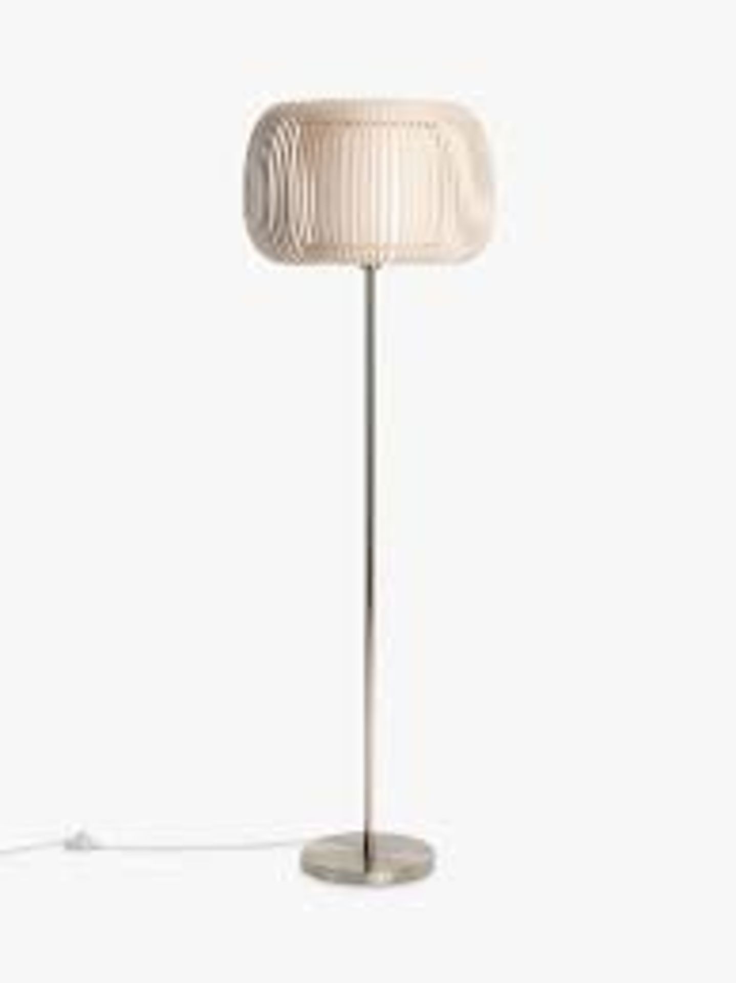 Boxed Harmony Floor Lamp Grey Fabric Shade (Shade Only) RRP £175 (2597688) (Viewing/Appraisals