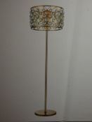 Boxed Brand New Serene Lighting Sloo187 Brent Cross 4 Light Floor Lamp in Gold RRP £350