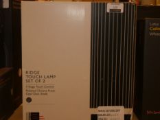 Boxed John Lewis and Partners Ridged Touch Control Lamp RRP £55 (2582277) (Viewing/Appraisals Highly