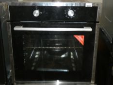 Fully Intergrated Black And Stainless Steel Built In Gas Single Oven (Viewing/Appraisals Highly
