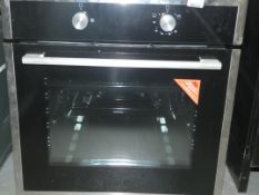 Fully Intergrated Black And Stainless Steel Built In Gas Single Oven (Viewing/Appraisals Highly