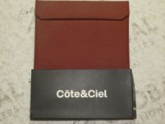 Boxed Brand New Cote and Ciel Red Fabric Ipad Pouches RRP £30 Each