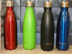 Boxed Brand New Ehugos Water Bottles in Various Colours to Include Red Black Green Etc. RRP £13
