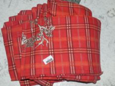 Red Check Designer Duvet Set (Viewing/Appraisals Highly Recommended)