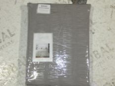 Bagged Brand New and Sealed Serene Seer Sucker Grey Designer Duvet Sets in Single and Kingsize (