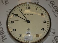 Newgate Oyster Wall Clock RRP £45 (2147183) (Viewing/Appraisals Highly Recommended)