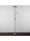 Boxed John Lewis and Partners Zella Stainless Steel Finish Floor Standing Lamp RRP £85 (2395896) (