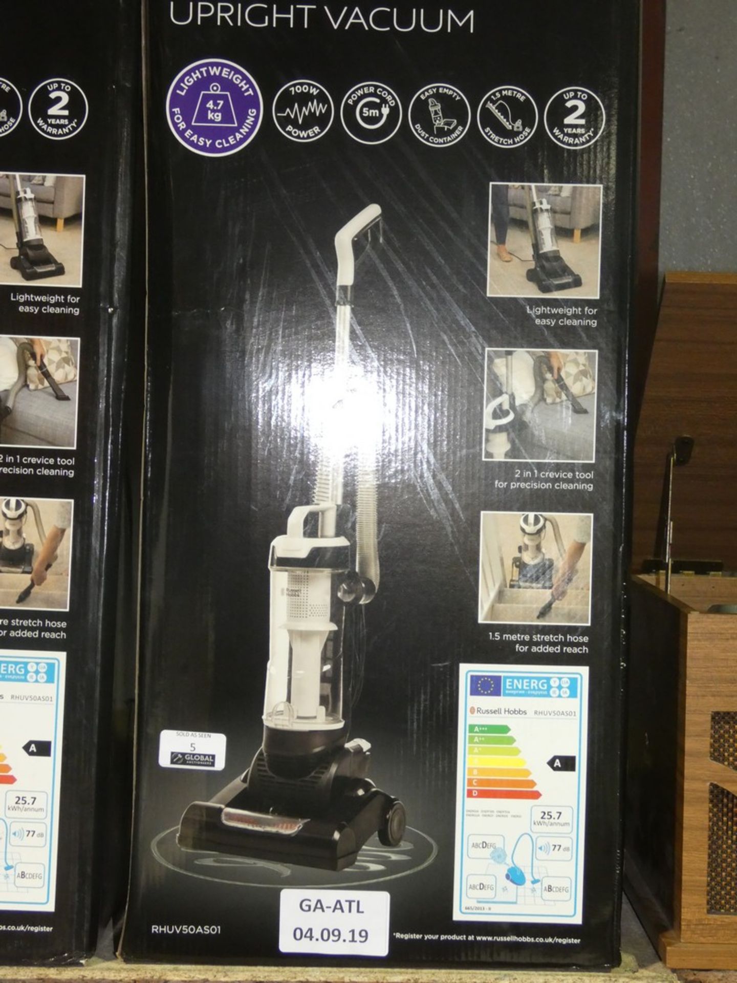 Boxed Russell Hobbs Athena Upright Vacuum Cleaner (Viewing/Appraisals Highly Recommended)