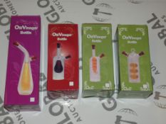Boxed Assorted Oil And Vinegar Pouring Bottles (Viewing/Appraisals Highly Recommended)