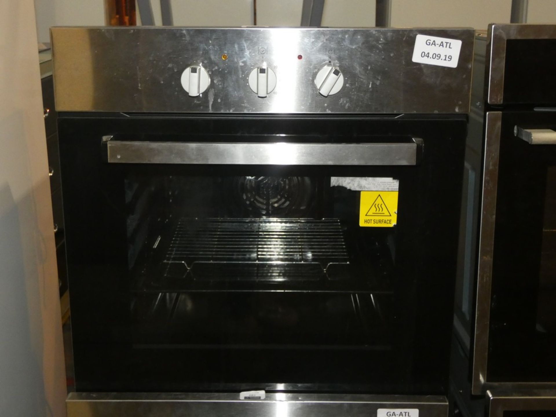 Stainless Steel And Black Glass Fully Intergrated Single Electric Oven (Viewing/Appraisals Highly