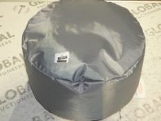 Small Bean Bag Foot Stool in Grey (Viewing/Appraisals Highly Recommended)