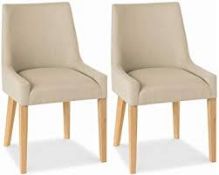 Boxed Pair of Bentley Designs Teal Scoop Back Ella Dining Chairs RRP £340 (Viewing/Appraisals Highly