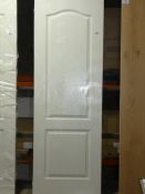 2 Panel Ivory Painted Slab Fire Door RRP £80 (Viewing/Appraisals Highly Recommended)