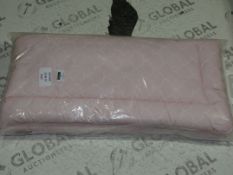 Light Pink and White Childrens Cot Bumper Pack (8567) (Viewing/Appraisals Highly Recommended)
