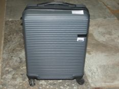 Qube Grey Cabin Bag Hard Shell RRP £70 (RET00216662) (Viewing/Appraisals Highly Recommended)