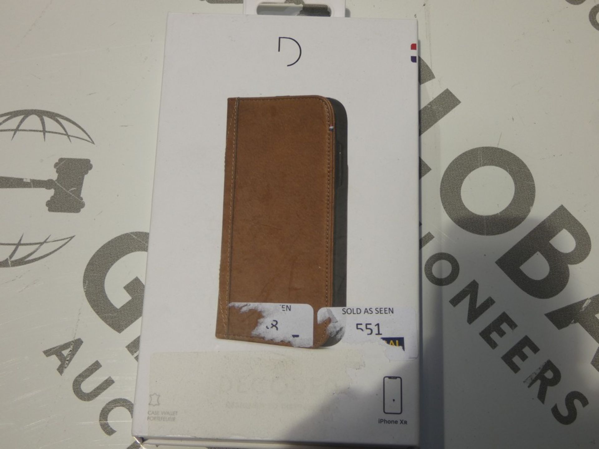 Boxed Decoded iPhone XR Tan Leather Phone Case Wallets