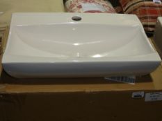 Boxed White Ceramic Basin RRP £80 (12418) (Viewing/Appraisals Highly Recommended)